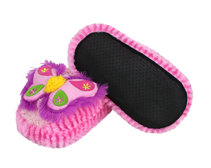 Kids Butterfly Slippers Bottom View