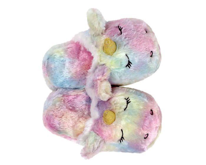 Unicorn Slippers Top View