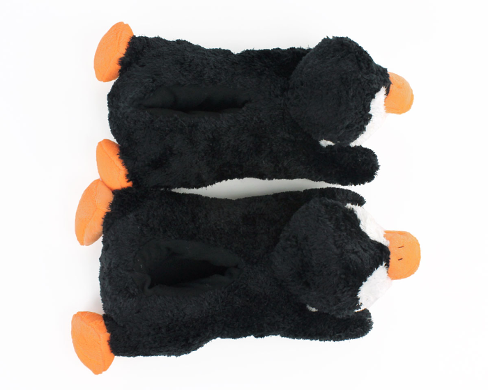 Cozy Penguin Slippers Top View