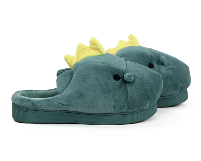 Green Dragon Slippers Side View