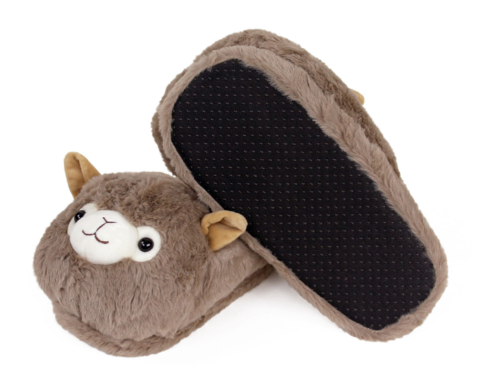 Llama Slippers Bottom View