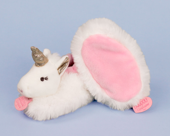 Unicorn Baby Booties Bottom View