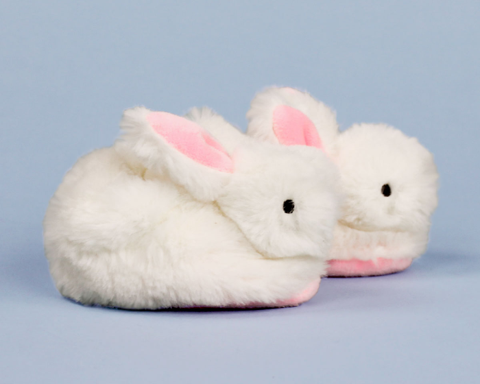 Classic Bunny Baby Booties Side View