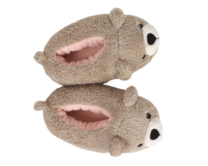 Teddy Bear Slippers Top View