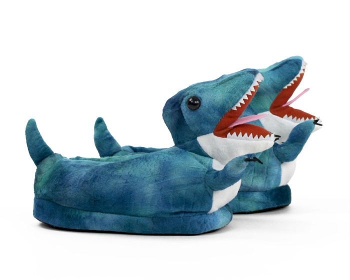 Kids T-Rex Dinosaur Slippers Side View