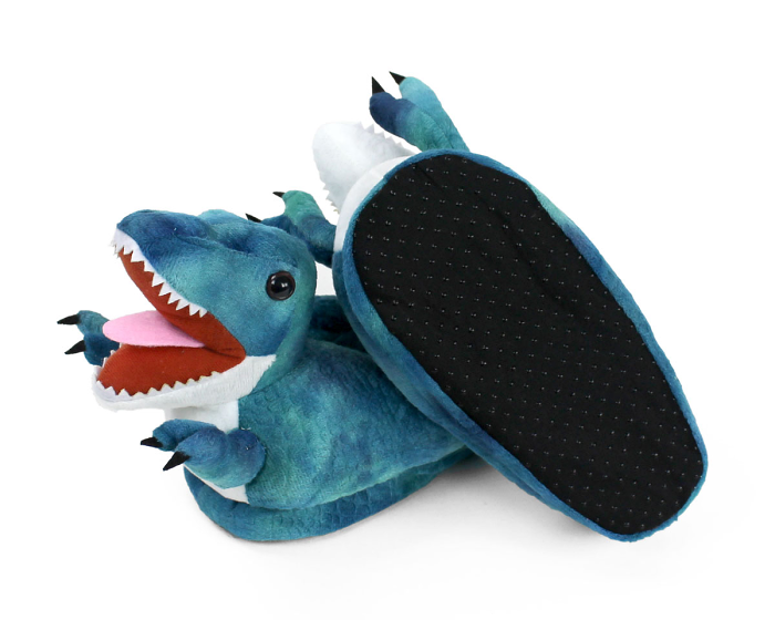 Kids T-Rex Dinosaur Slippers Bottom View