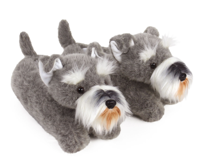 Schnauzer Slippers 3/4 View