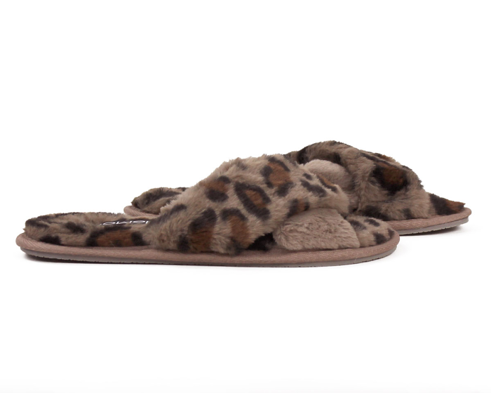 Cheetah Slippers Side View