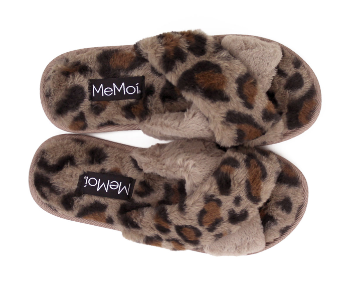 Cheetah Slippers Top View