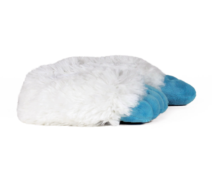 Kids Abominable Snowman Yeti Feet Slippers Side View