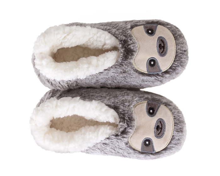 Kids Sloth Sock Slippers Top View