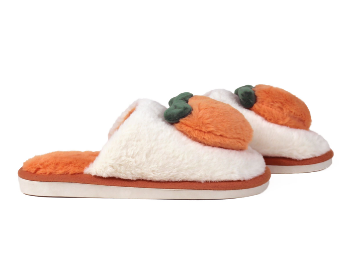 Peach Slippers Side View