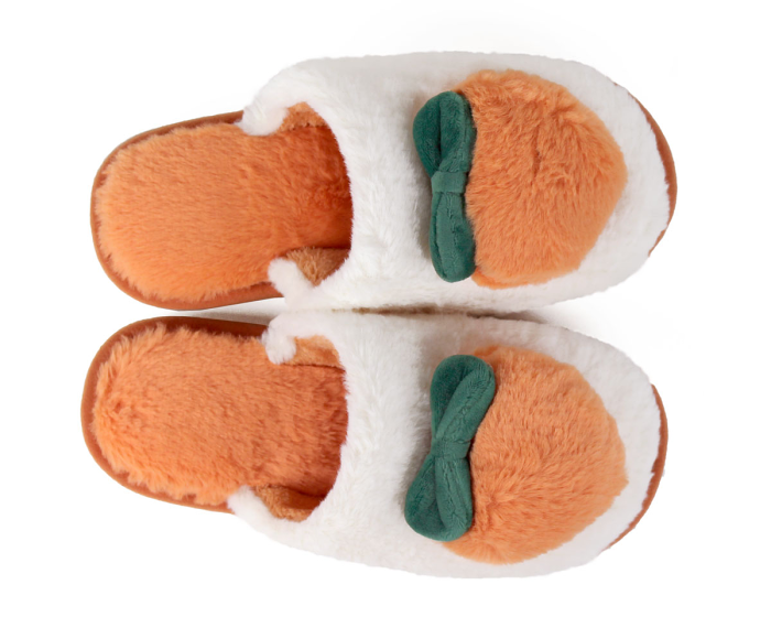 Peach Slippers Top View