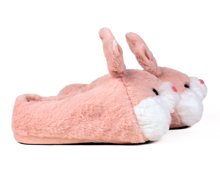Pink Bunny Slippers Side View