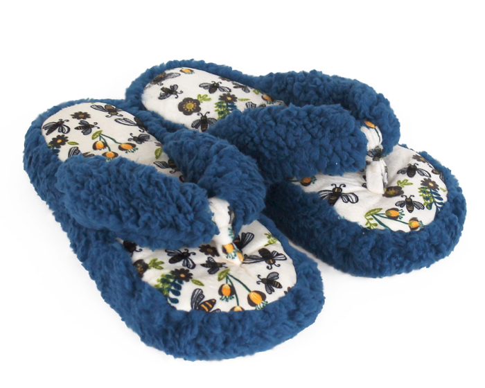 Queen Bee Spa Slippers 3/4 View