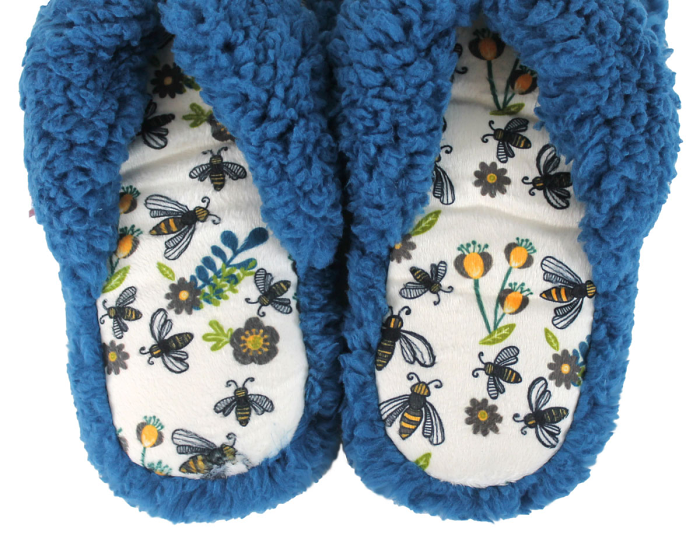 Queen Bee Spa Slippers Detail View