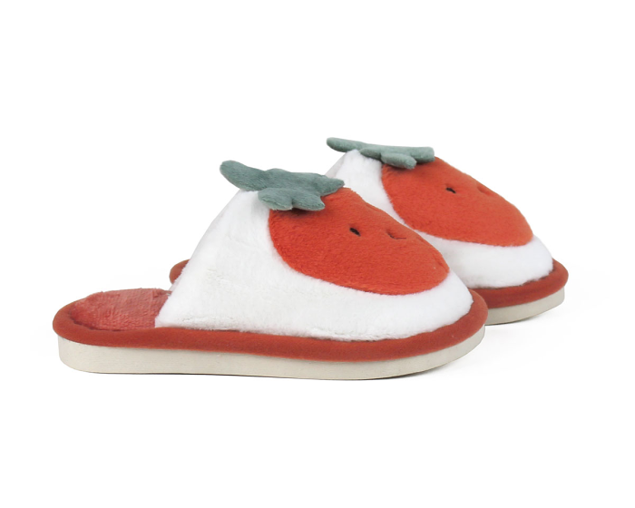 Kids Strawberry Slippers Side View