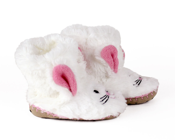 Kids Bunny Slouch Slippers Side View