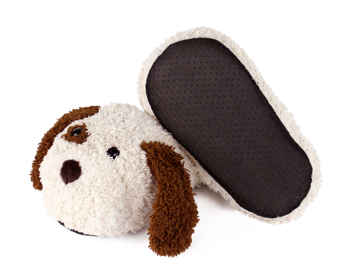 Kids Dog Slippers Bottom View