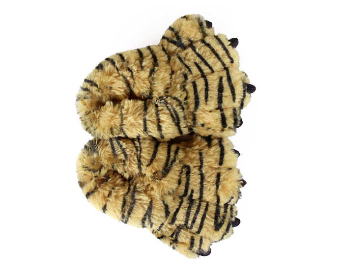 Kids Tiger Paw Slippers Top View
