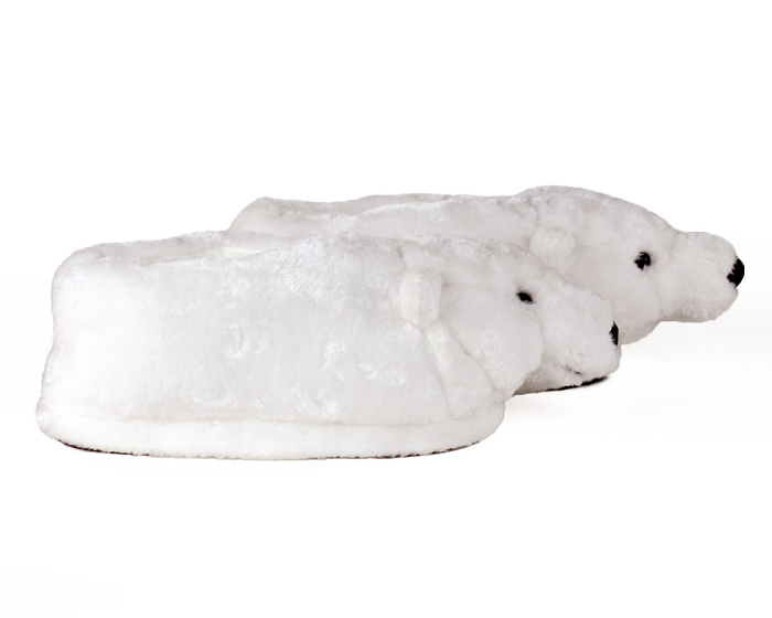 Polar Bear Slippers Side View