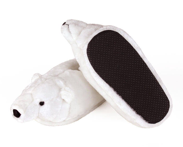 Polar Bear Slippers Bottom View