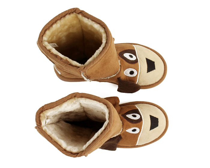 Kids Toasty Toez Dog Slippers Top View