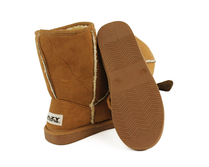 Kids Toasty Toez Dog Slippers Bottom View
