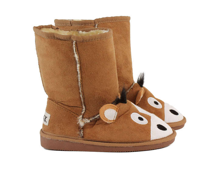 Kids Toasty Toez Horse Slippers Side View