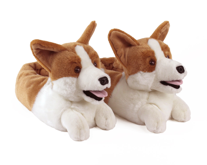 Corgi Slippers 3/4 View