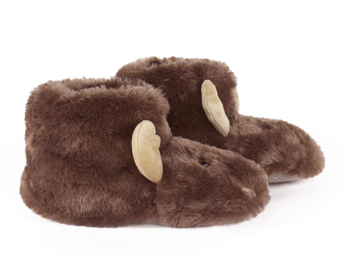 Cozy Moose Slippers Side View