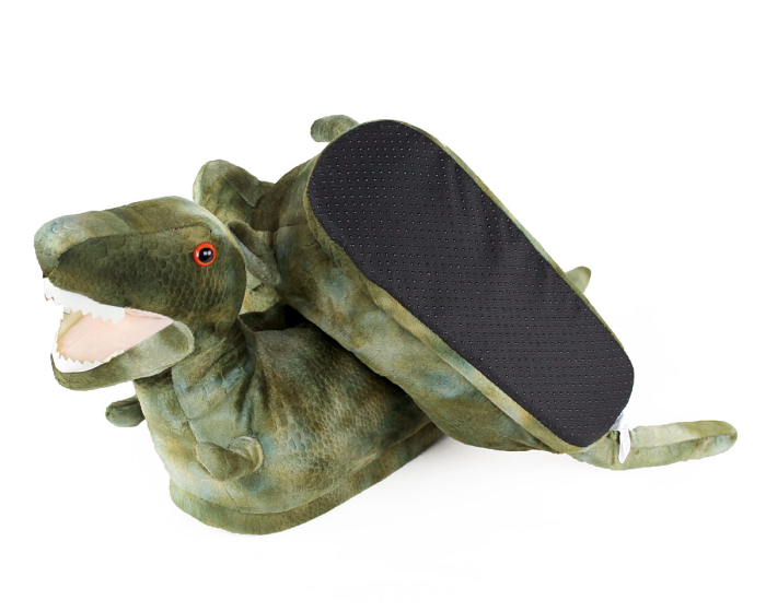 T Rex Dinosaur Slippers Bottom View