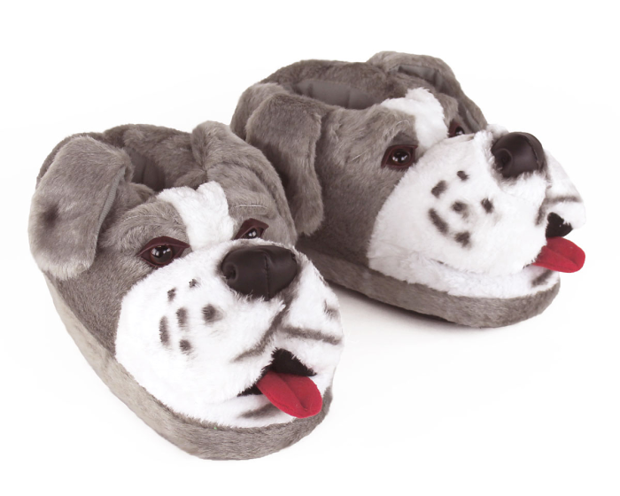 Sheep Dog Animal Slippers 3/4 View