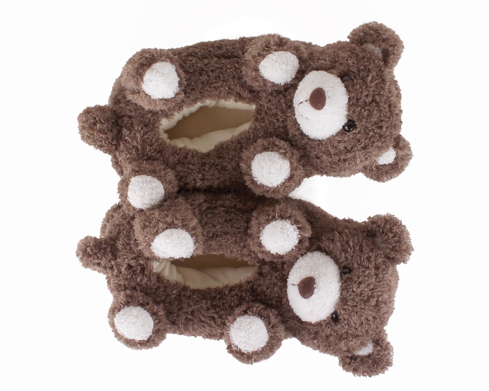 Teddy Bear Slippers Top View