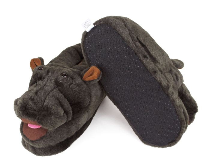 Hippo Slippers Bottom View