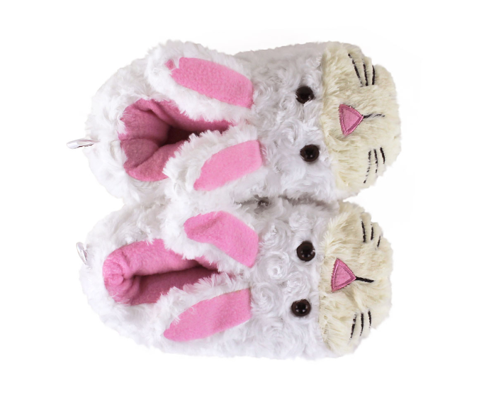 Kids Bunny Critter Slippers Top View