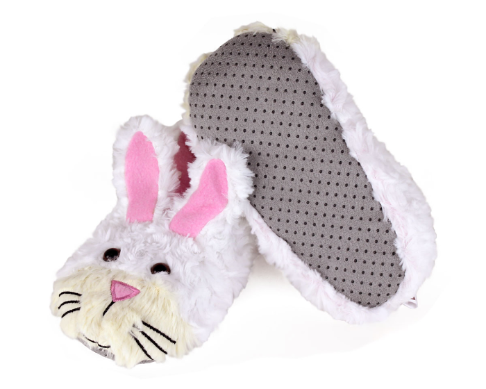 Kids Bunny Critter Slippers Bottom View