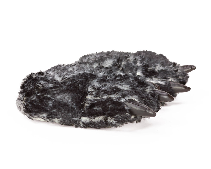 Kids Wolf Paw Slippers Side View
