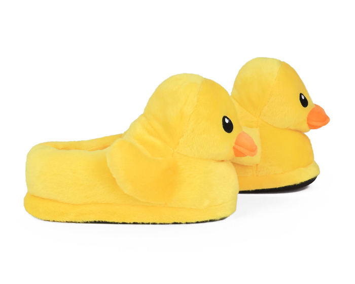 Yellow Duck Slippers Side View