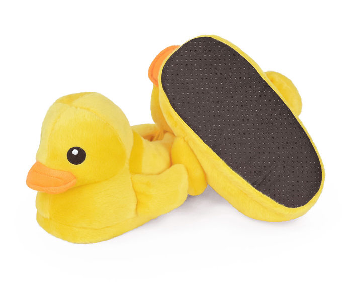 Yellow Duck Slippers Bottom View