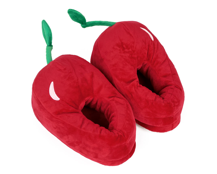 Cherry Slippers 3/4 View
