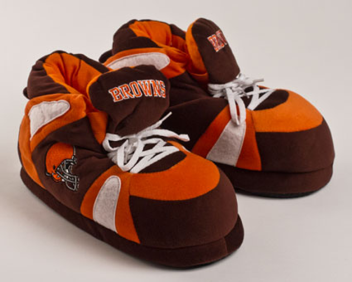 Cleveland Browns Slippers Football Slippers