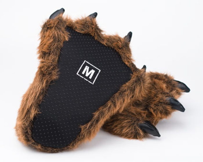 bear paw bedroom slippers