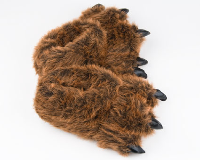 mens bear slippers