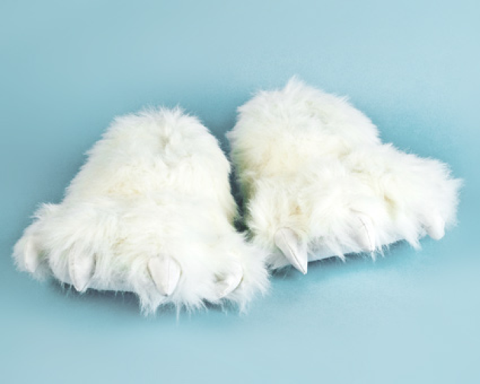 white claw slippers