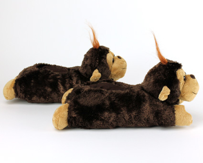 Fuzzy Monkey Slippers 3