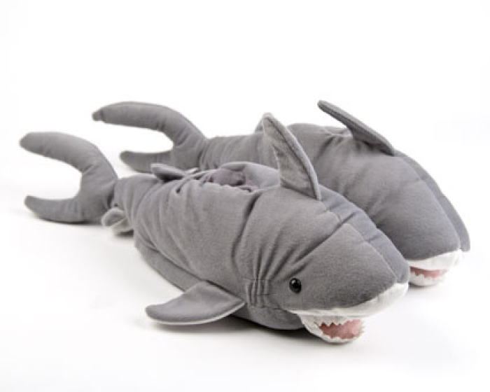 mens shark slippers