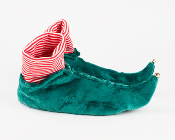 Kids Green Elf Slippers 2