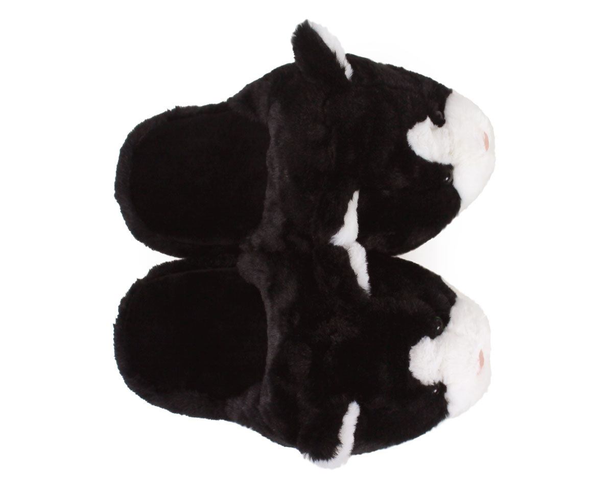 black cat slippers