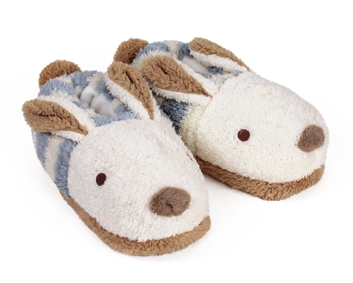 blue bunny slippers